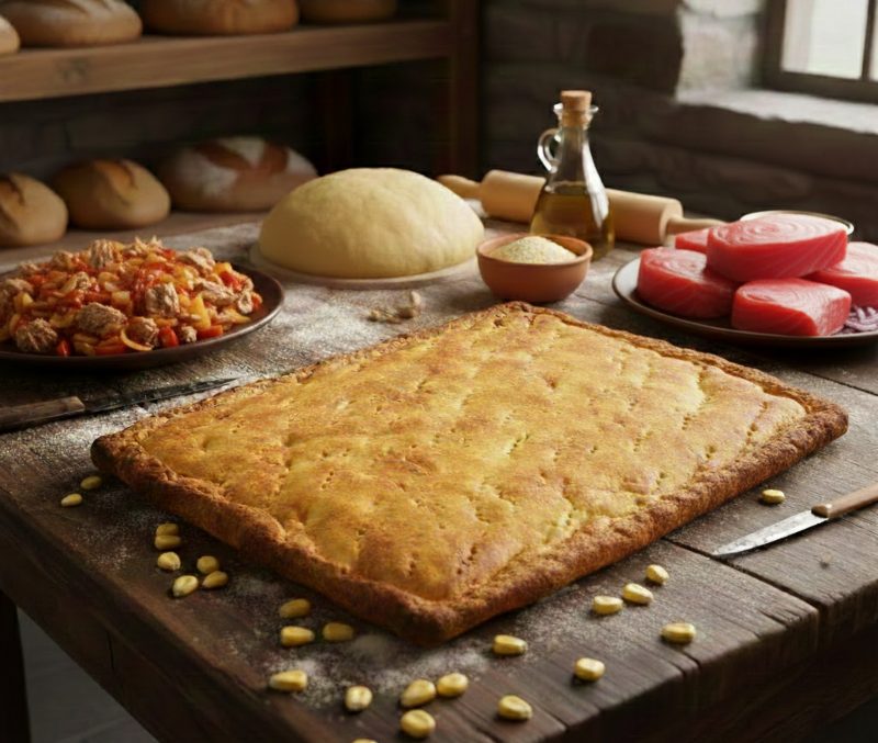 Empanada gallega de atún con masa de maíz artesanal - MORALON - 11
