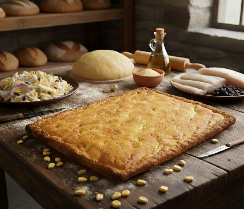 Empanada gallega de bacalao con masa de maíz artesanal - MORALON - 12