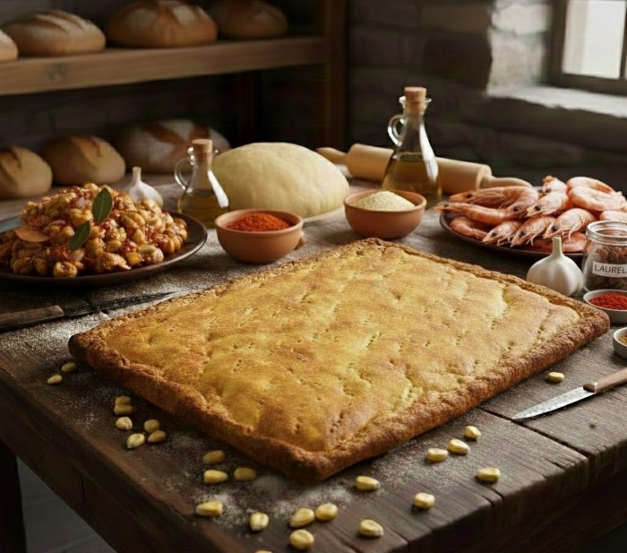 Empanada gallega de gambas con harina de maíz artesanal - MORALON - 10
