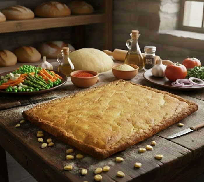 Empanada gallega vegetal con harina de maíz artesanal - MORALON - 10
