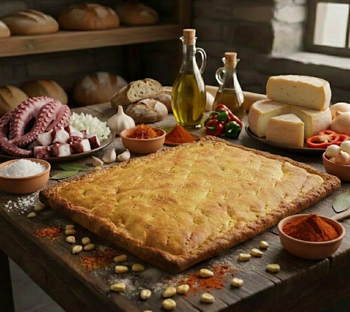 Empanada gallega de pulpo y queso Arzúa Ulloa con harina de maíz artesanal - MORALON - 10