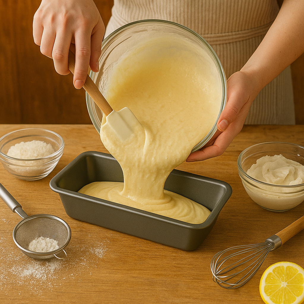 Receta de bizcocho de coco y limón - 1