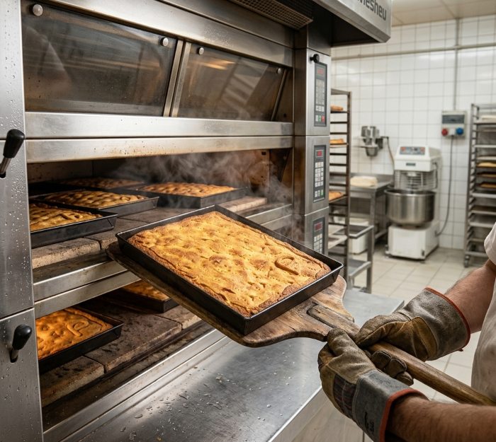 Empanada de maíz saliendo del horno - MORALON - 1
