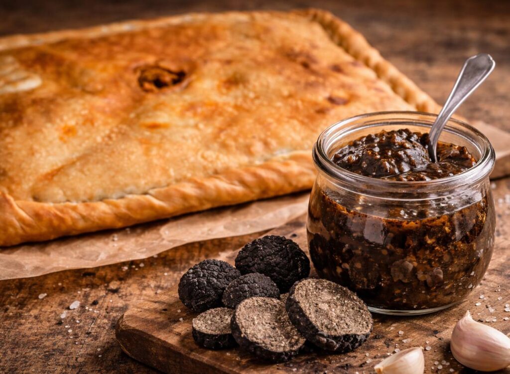 empanada con salsa de trufa comprada