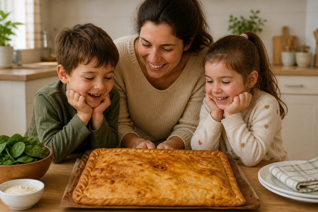 empanada de espinacas a la crema ideal para niños