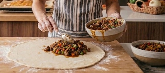 hacer empanada de carne