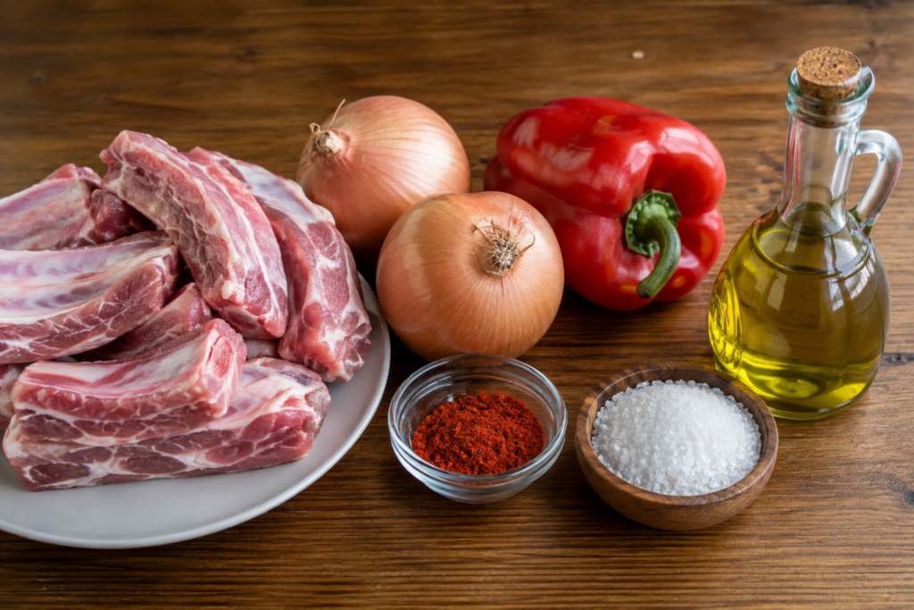 ingredientes para el relleno